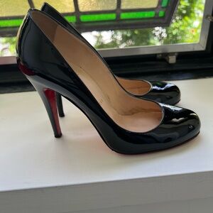 Louboutin black pump heels Ron Ron